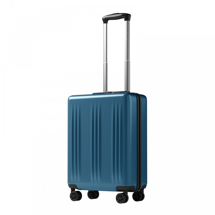 ABS+PC Hard Shell Cabin Suitcase with Smooth 360° Silent Spinner Wheels – 20-Inch – Navy