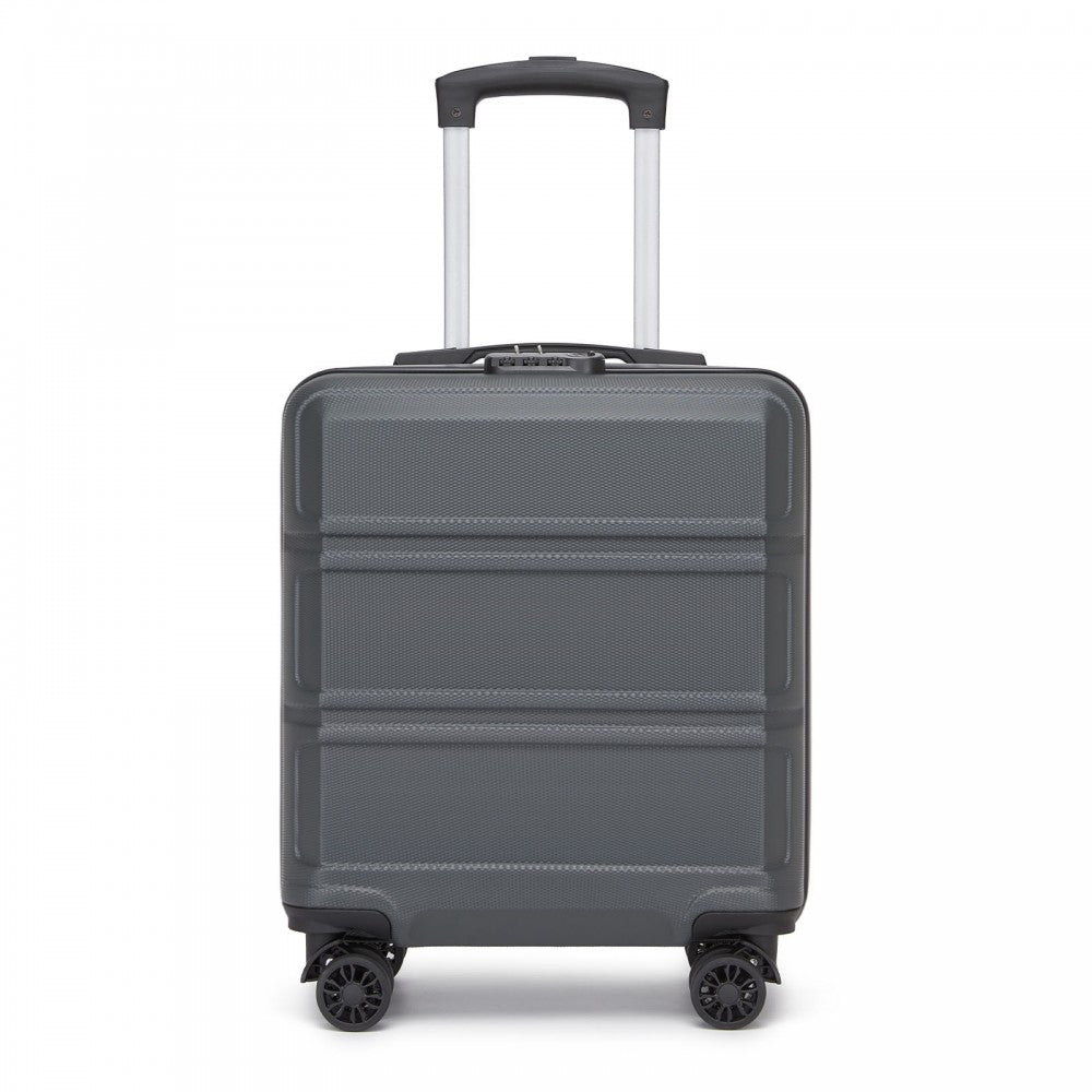 ABS Hard Shell Under-Seat Cabin Suitcase with Spinner Wheels – 16-Inch – Grey
