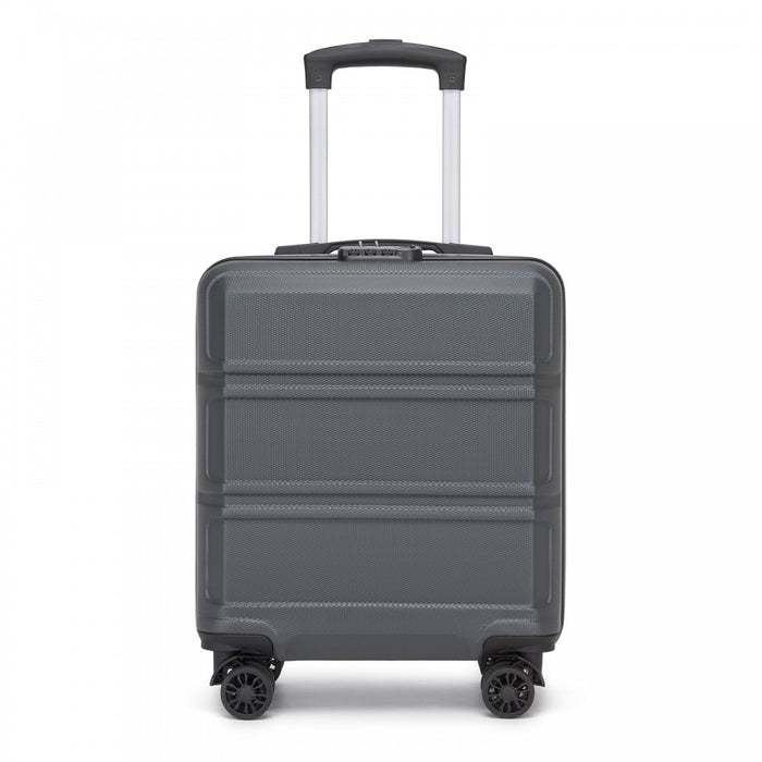 ABS Hard Shell Under-Seat Cabin Suitcase with Spinner Wheels – 16-Inch – Grey