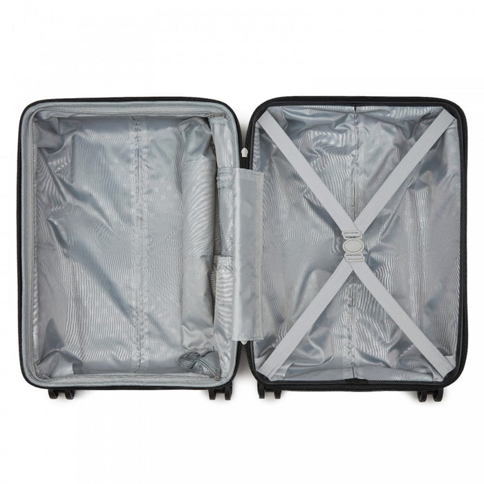 KSK2595 - Kono 20-Inch Hard Shell Scratch-Resistant PP Luggage with Cup Holder, TSA Lock & Expandable Design-Cabin Trolley For Travel - Navy