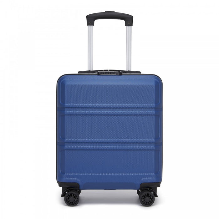 ABS Hard Shell Under-Seat Cabin Suitcase with Spinner Wheels – 16-Inch – Navy