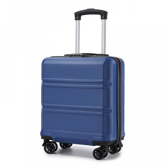 ABS Hard Shell Under-Seat Cabin Suitcase with Spinner Wheels – 16-Inch – Navy