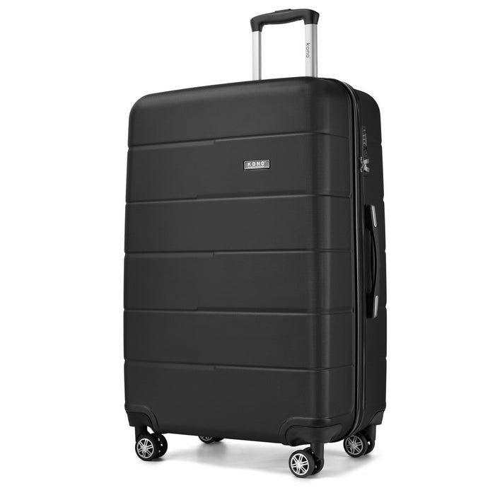PC Hard Shell Suitcase, Large Check-In Luggage with Organised Interior – 28-Inch – Black