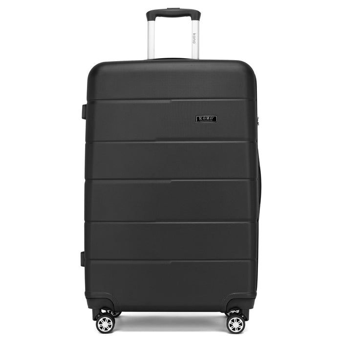 PC Hard Shell Suitcase, Large Check-In Luggage with Organised Interior – 28-Inch – Black