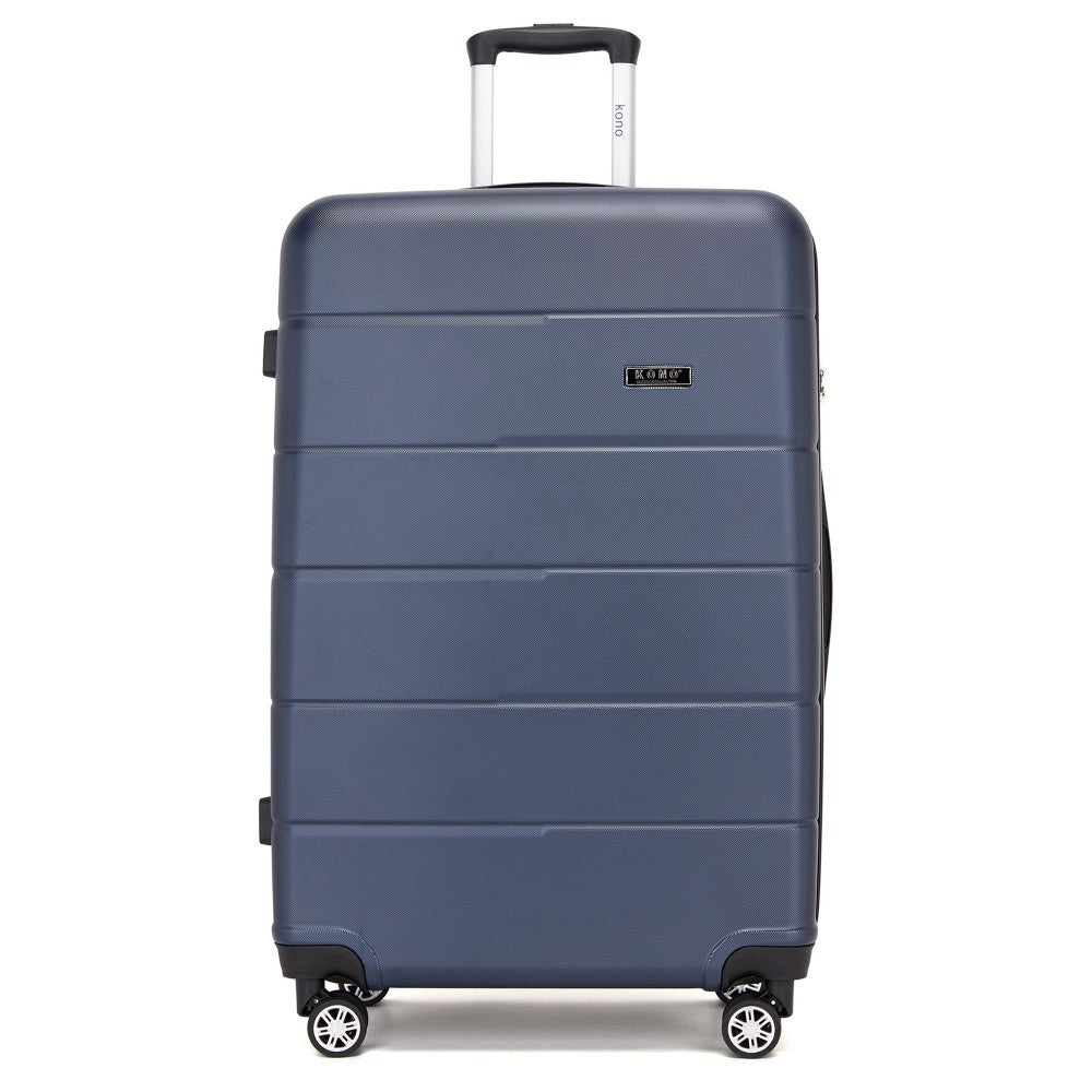 PC Hard Shell Suitcase, Large Check-In Luggage with Organised Interior – 28-Inch – Navy and Black