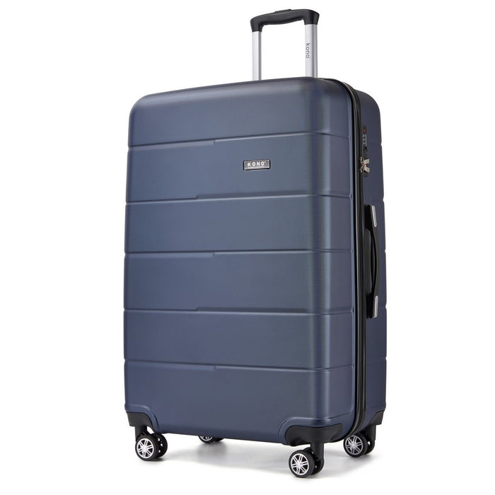 PC Hard Shell Suitcase, Large Check-In Luggage with Organised Interior – 28-Inch – Navy and Black