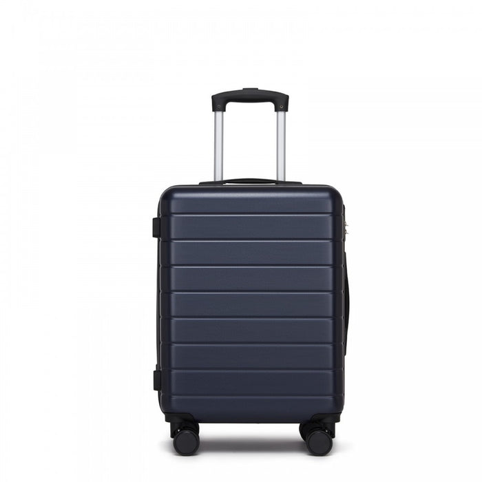 Lightweight ABS Hard Shell Carry-On Luggage with 360 Silent Wheels, Organised Interior – 20-Inch – Navy