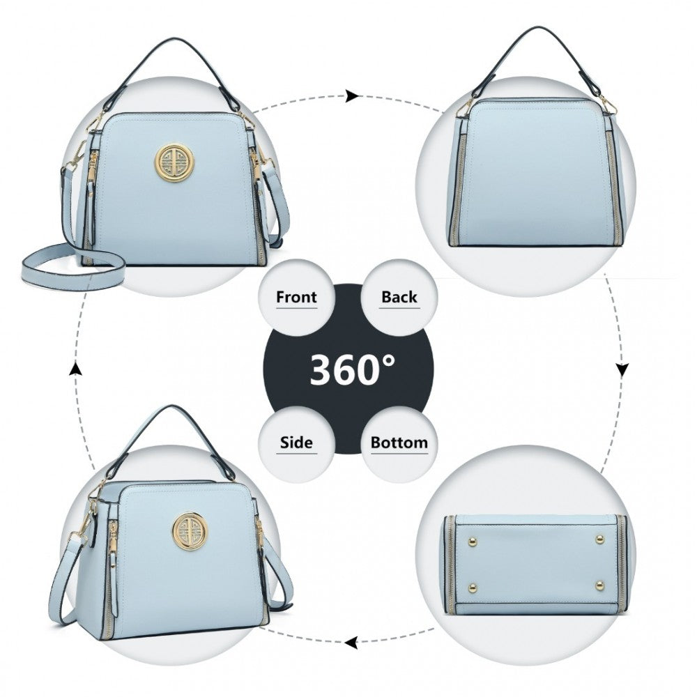 PU Leather Crossbody Bag – Blue