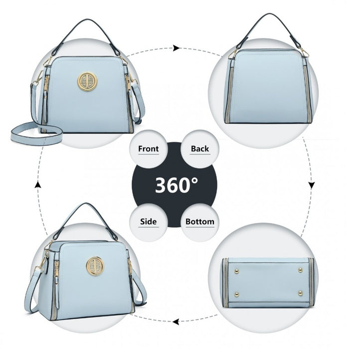 PU Leather Crossbody Bag – Blue