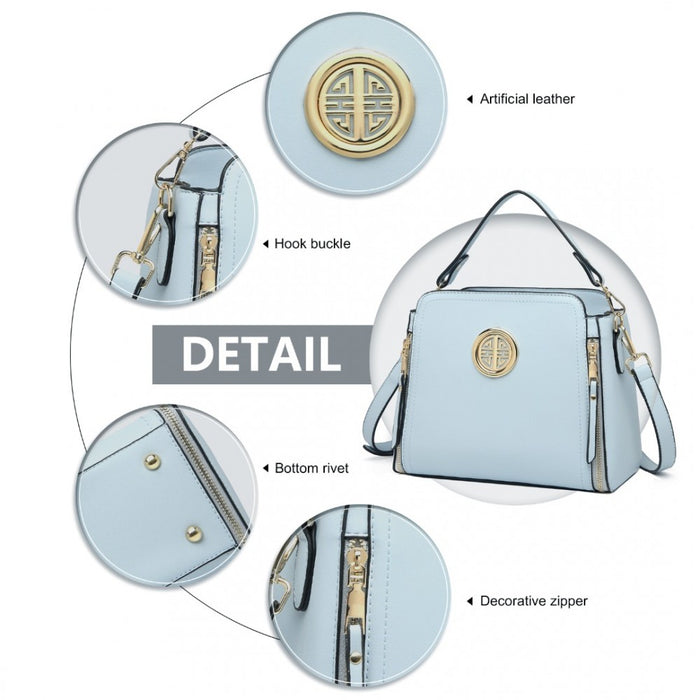PU Leather Crossbody Bag – Blue