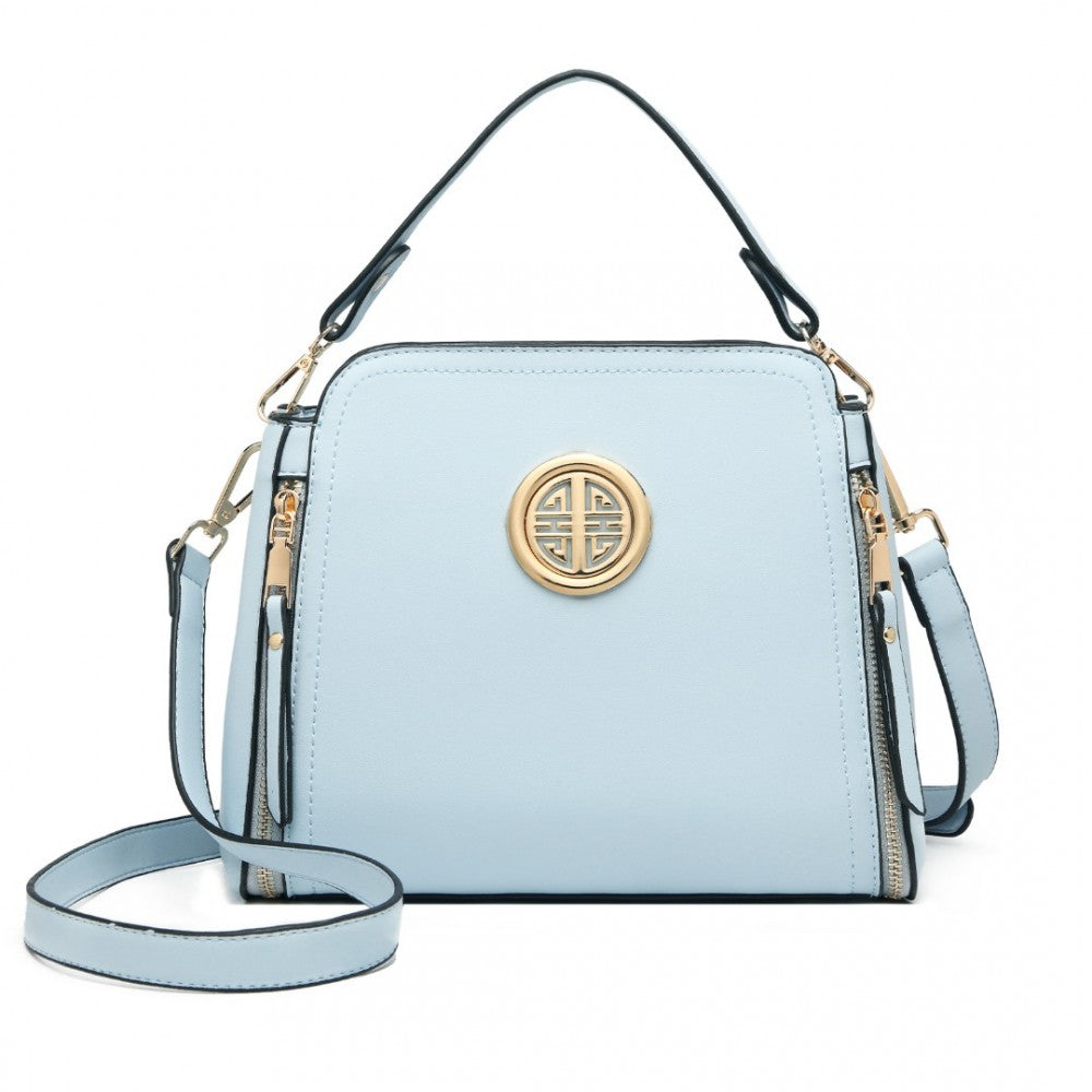 PU Leather Crossbody Bag – Blue