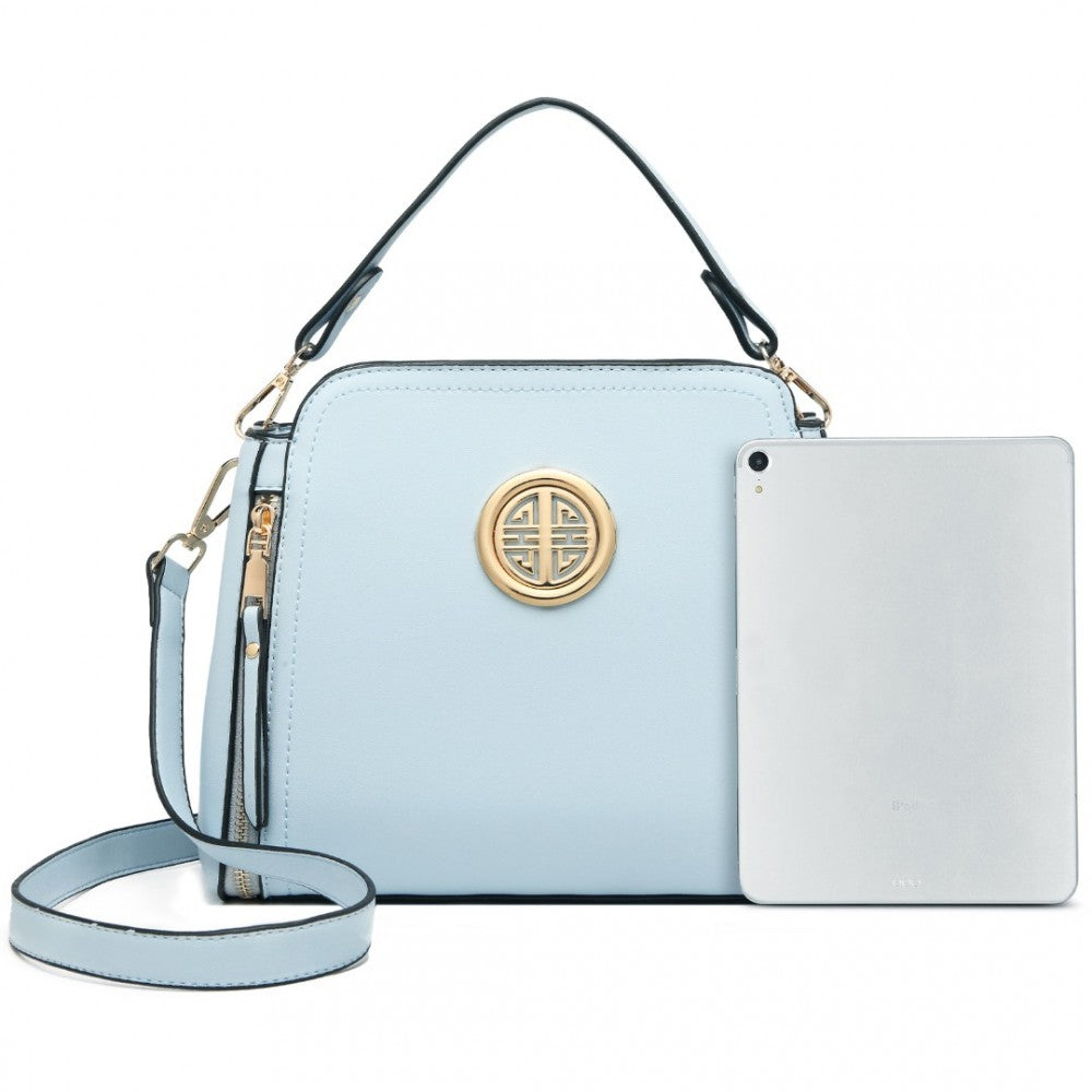 PU Leather Crossbody Bag – Blue