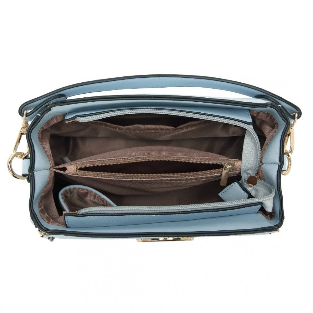PU Leather Crossbody Bag – Blue