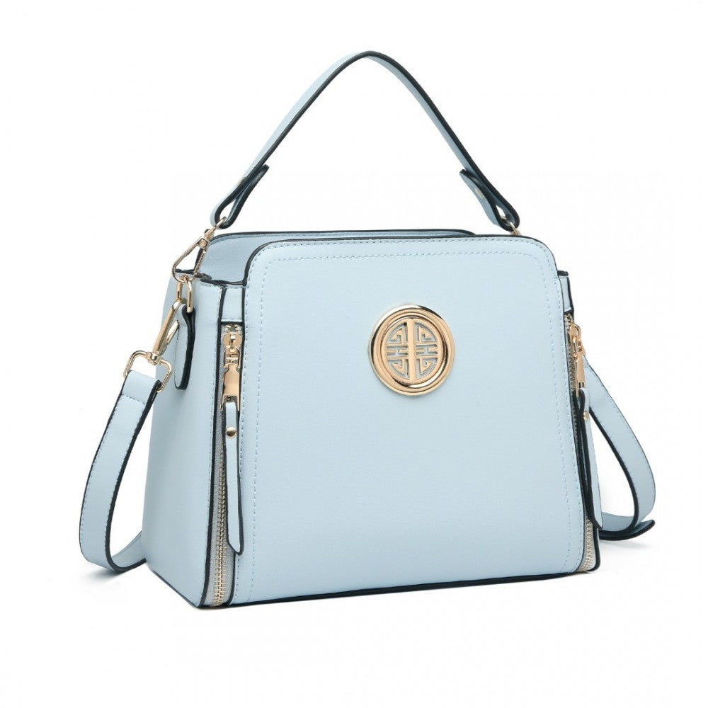 PU Leather Crossbody Bag – Blue