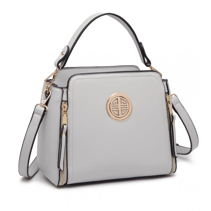 PU Leather Crossbody Bag – Grey
