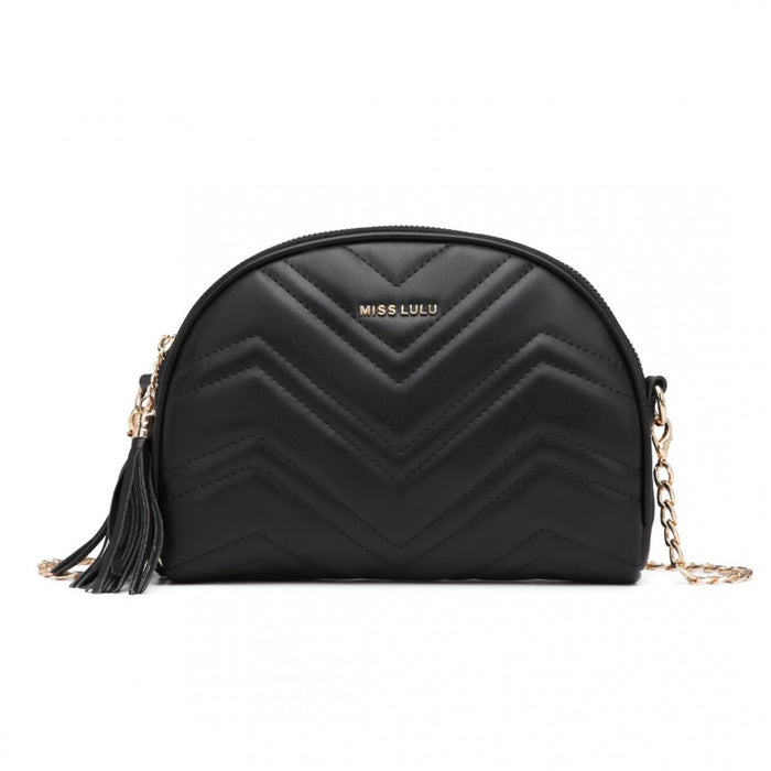 Tassel Crossbody Bag – Black