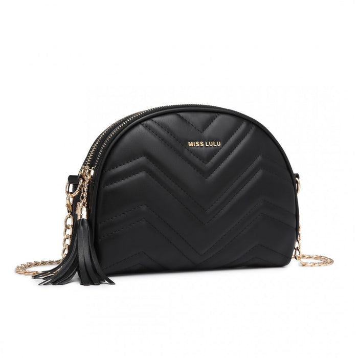 Tassel Crossbody Bag – Black