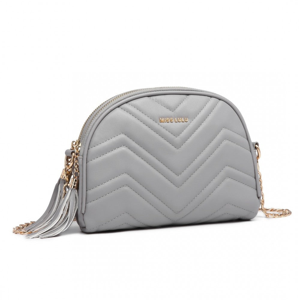 Tassel Crossbody Bag – Grey