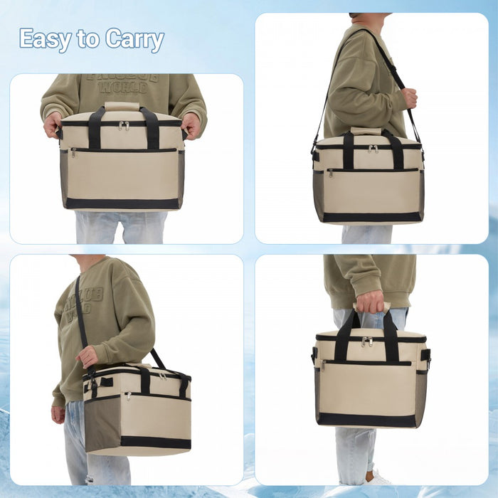 Small Portable Lunch Bag with Enhanced Insulation – 20 L – Compact and Convenient – Khaki