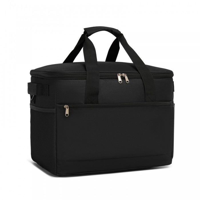 Large Portable Lunch Bag with Enhanced Insulation – 30 L – Compact and Convenient – Black