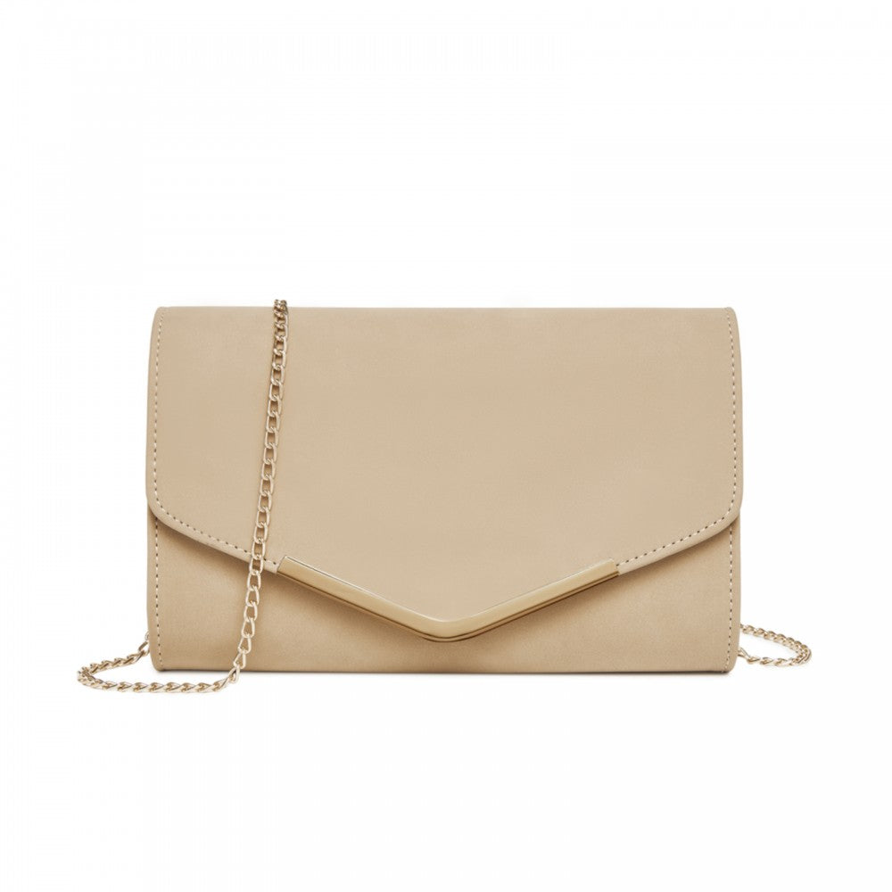 PU Leather Envelope Clutch Bag – Khaki