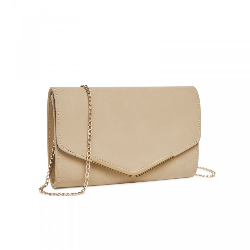 PU Leather Envelope Clutch Bag – Khaki