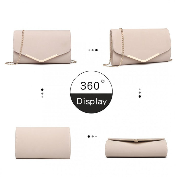 PU Leather Envelope Clutch Bag – Pink