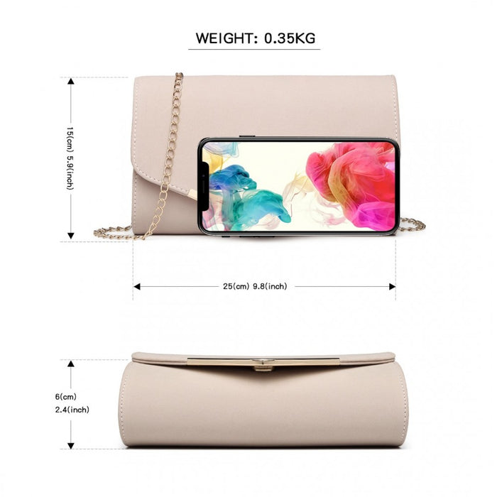 PU Leather Envelope Clutch Bag – Pink
