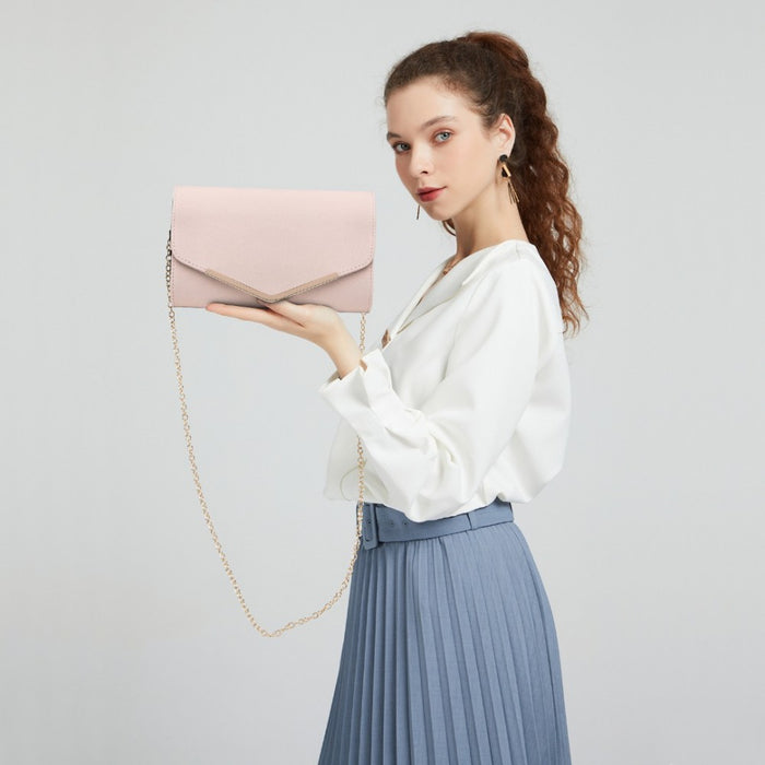 PU Leather Envelope Clutch Bag – Pink