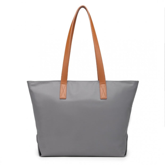 Casual Waterproof Shopping Tote Bag – Grey