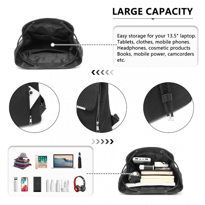 Lightweight and Daily Backpack – Black