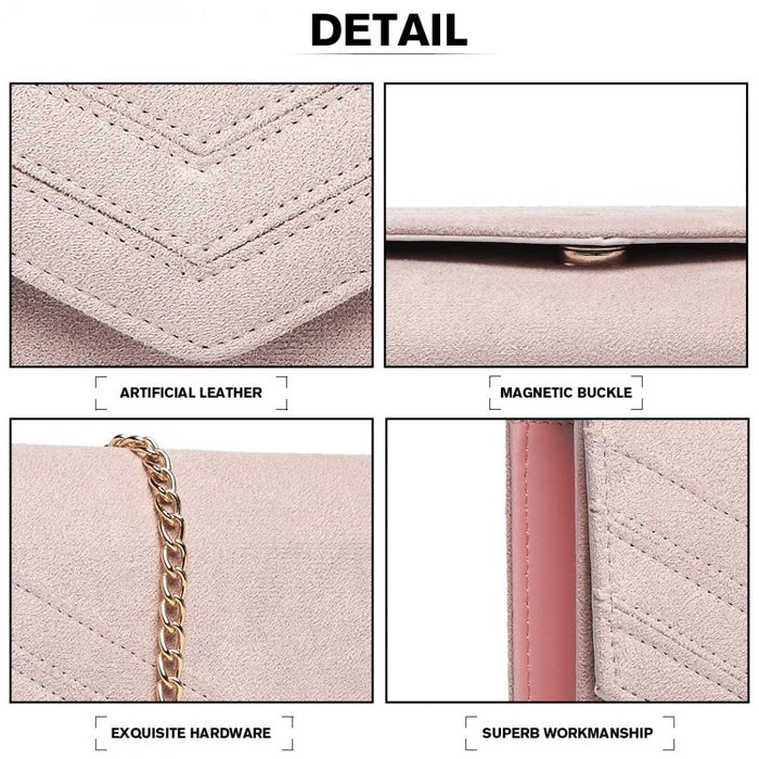 Chevron Envelope Clutch Bag – Pink