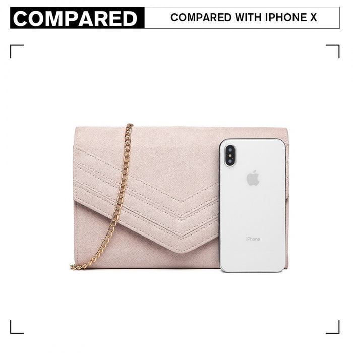 Chevron Envelope Clutch Bag – Pink
