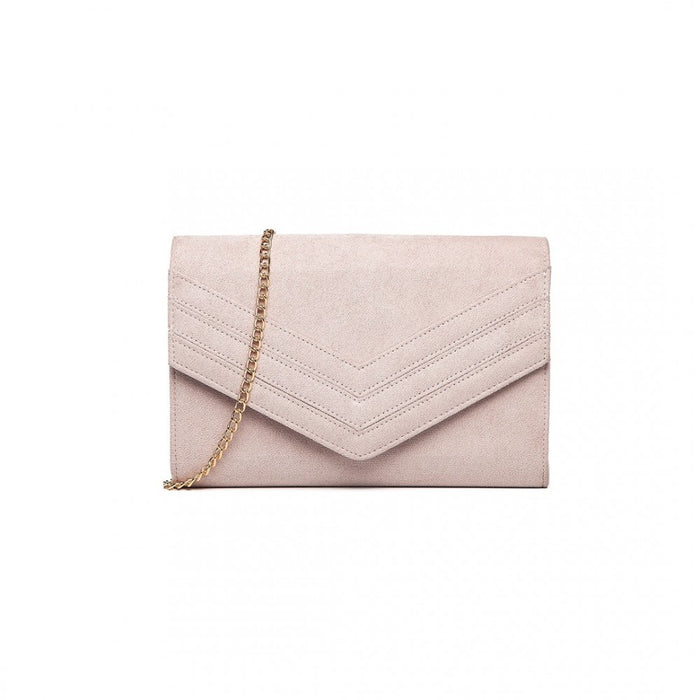 Chevron Envelope Clutch Bag – Pink