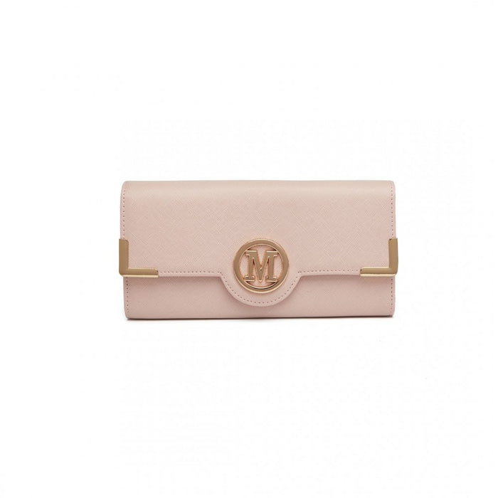 PU Leather Classic Long Purse – Pink