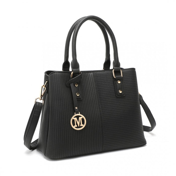 Modern Elegance PU Leather Lady's Tote – Black