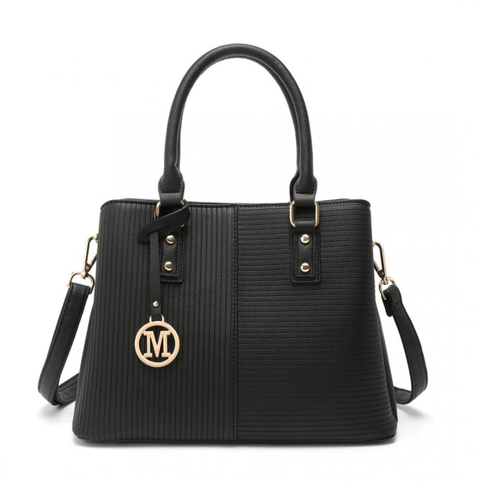 Modern Elegance PU Leather Lady's Tote – Black