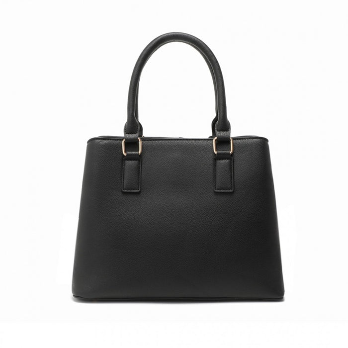 Modern Elegance PU Leather Lady's Tote – Black