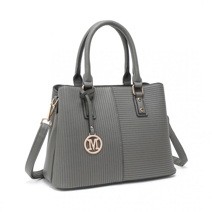 Modern Elegance PU Leather Lady's Tote – Grey