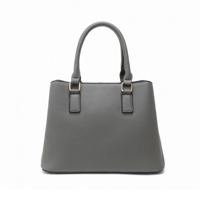 Modern Elegance PU Leather Lady's Tote – Grey