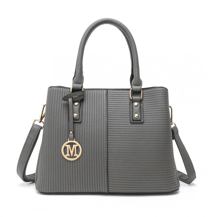 Modern Elegance PU Leather Lady's Tote – Grey