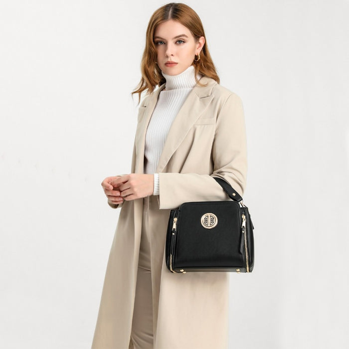 PU Leather Crossbody Bag – Grey