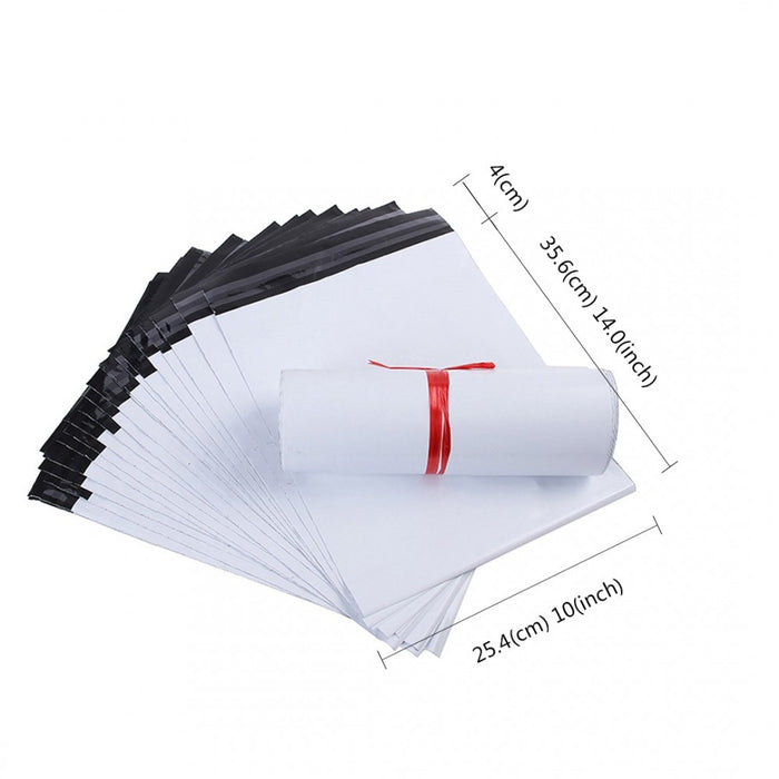 Poly Mail Bags Medium Size 10"x14" Waterproof, Tear-Resistant, Self-Seal Postal Bags – 100-Piece