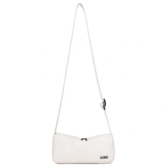 Vintage Lightweight Water-Resistant Crossbody Bag – Beige