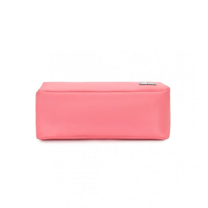 Vintage Lightweight Water-Resistant Crossbody Bag – Pink