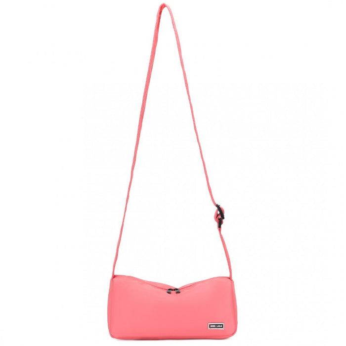 Vintage Lightweight Water-Resistant Crossbody Bag – Pink