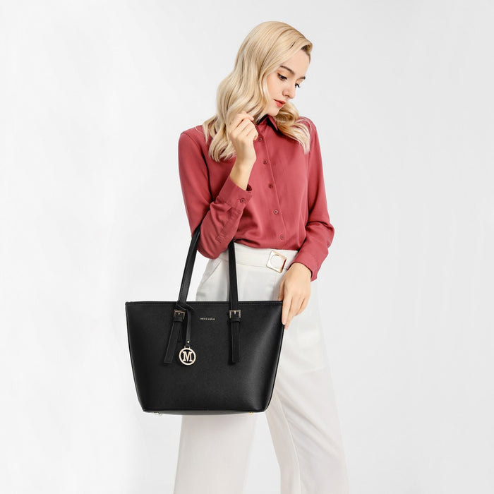 Minimalist Tote Handbag Structured – Black