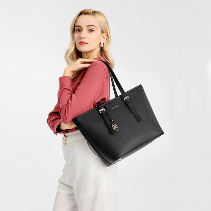 Minimalist Tote Handbag Structured – Black
