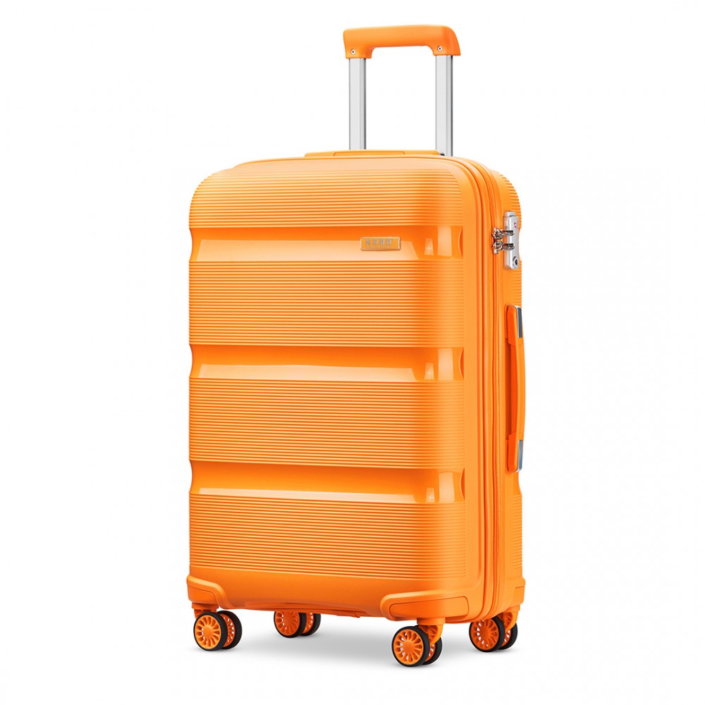 Bright PP Hard Shell Carry-On Cabin Suitcase – 20-Inch – Orange