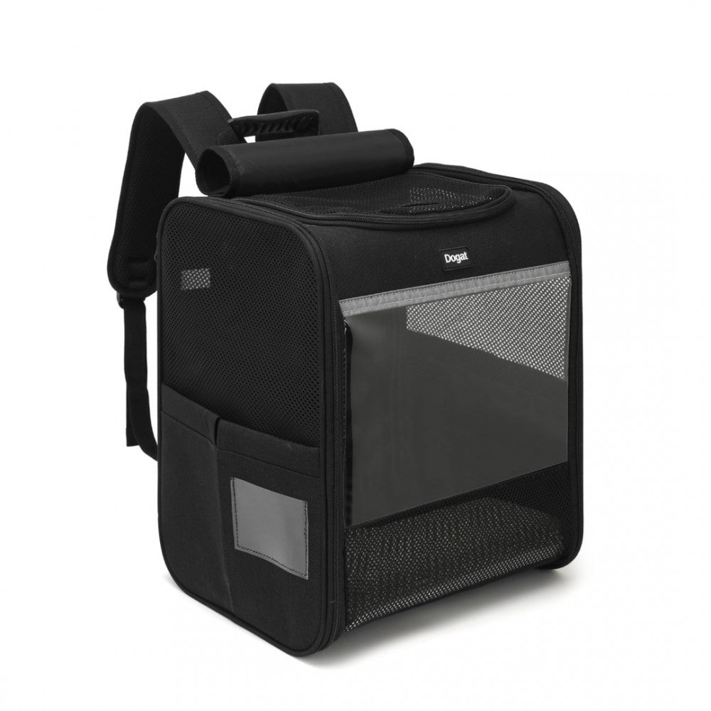 Foldable and Pet Backpack Carrier Travel Bag for Cats and Small Dogs – PTD2440 – Black